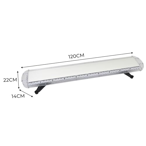 Lampe flash stroboscopique LED ambre 1200mm secours gyrophare imperméable - 6