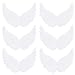 VALICLUD 6pcs Plastic Angel Wings Ornaments Christmas DIY Crafts Accessories Decor