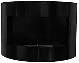 Riviera Deluxe - Chimenea de etanol (incluye quemador de 2 L, regulable), color negro