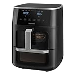Daewoo Actuate Dual Air Fryer 11L – 6L & 5L Drawers, Sync Finish, Digital Touchscreen, 1700W – Roast, Bake, Grill, Pizza, Chips – Large Family Air Fryer, Oil-Free Healthy Cooking, Energy Saving