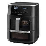 Daewoo Actuate Dual Air Fryer 11L – 6L & 5L Drawers, Sync Finish, Digital Touchscreen, 1700W – Roast, Bake, Grill, Pizza, Chips – Large Family Air Fryer, Oil-Free Healthy Cooking, Energy Saving