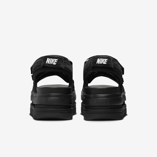 Image of Nike Icon Classic SE Women's Sandals (FJ2596-001, Black /Black /White) Size 9