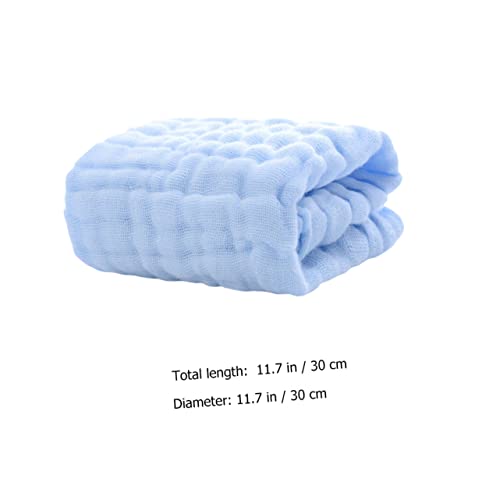 5Pcs Multi Layer Cotton Wash Towels Soft Absorbent Burp Cloths for Drooling Teething and Bathing Newborn2