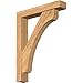 Ekena Millwork BKT0604X30X38LEC05SWR Legacy Block Smooth Bracket w/Offset Brace, Western Red Cedar