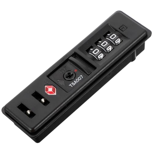AOKWAWALIY 1 Pz Serratura Per Valigia Nera Serrature Per Bagagli Serratura Con Codice Doganale Serratura Di Sicurezza Tsa Portatile Per Borsa Da Viaggio Zaino Lucchetto