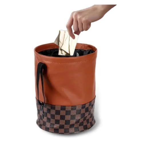 Basurero para coche plegable e impermeable de gran capacidad para colgar 6