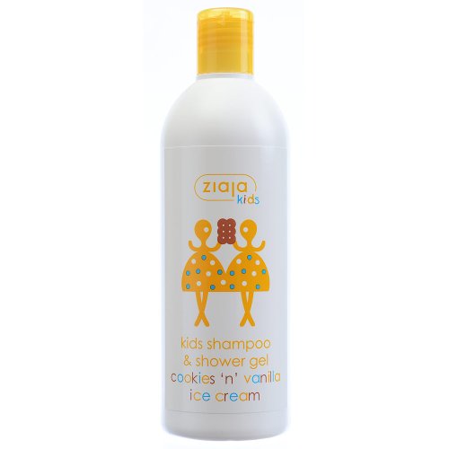 Ziaja Kids Shampoo & Shower Gel Cookies 'N' Vanilla Ice Cream 400Ml, 400 ml (Pack of 1)