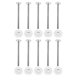 BESPORTBLE 10 Tornillos y Pernos de Tensión M8X125 para Puertas de Seguridad Infantil y Mascotas Varillas Roscadas de Repuesto sin Perforación Piezas de Montaje para Protección de Paredes
