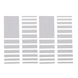 TIDTALEO Ajustador de Anillos Adhesivo Interior Anticaída, 2 Hojas para Redimensionar y Proteger Anillos de Dedo, Accesorio Práctico para Uso Femenino