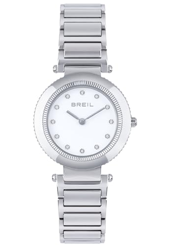 Vetro MINERALE Breil Orologio TW1961 DONNA PIVOT quadrante MONO-COLORE BIANCO movimento SOLO TEMPO - 2 LANCETTE QUARZO e BRACCIALE ACCIAIO ARGENTO