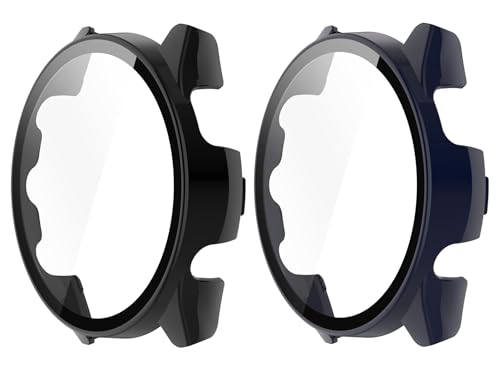 SHEAWA for Garmin�K�[�~�� Forerunner 165 �P�[�X �J�o�[ 2�Z�b�g PC+�����K���X�t�B���� 9H�d�x �݊��i Forerunner 165 Music �S�ʕی� ��̌^�ی�P�[�X �ی�J�o�[ �ϏՌ� �A�N�Z�T���[ (�u��