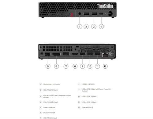 Image of Lenovo ThinkStation P3 Tiny Desktop PC with i5-14500 vPro, 16GB DDR5, 1TB SSD - Compact Business Mini Workstation Computer, Alternative to ThinkCentre M70q M90q for Engineering, Creative, Win 11 Pro