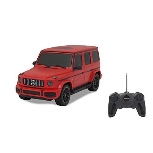 JAMARA 405193 - Mercedes-AMG G63 1:24 2,4GHz - offiziell lizenziert, ca zu 1 Stunde Fahrzeit bei ca. 9 Km/h, perfekt nachgebildete Details, hochwertige Verarbeitung, Rot
