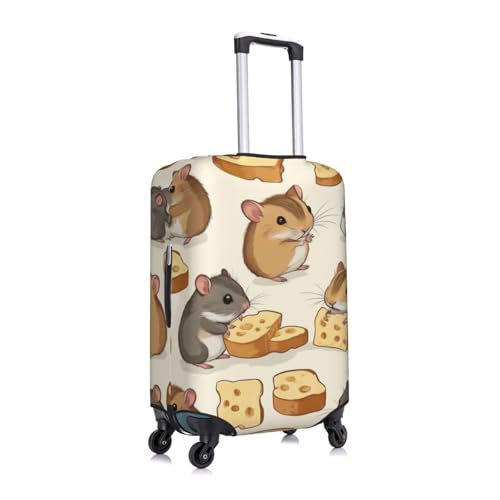 Hamster Cute Animal Luggage Cover Elastic Washable Protector Anti-Scratch Travel Suitcase Covers With Concealed Zipper For 18-32 Inch Luggage Medium3