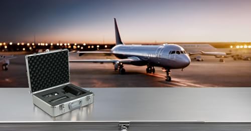 Alumaxx 45136 - Multifunktionskoffer Stratos II, Piloten Koffer aus Aluminium, Aktenkoffer in schwarz, Fotokoffer mit herausnehmbaren Schaumstoff Elementen, Pilotenkoffer ca. 32 x 39,5 x 16,5 cm