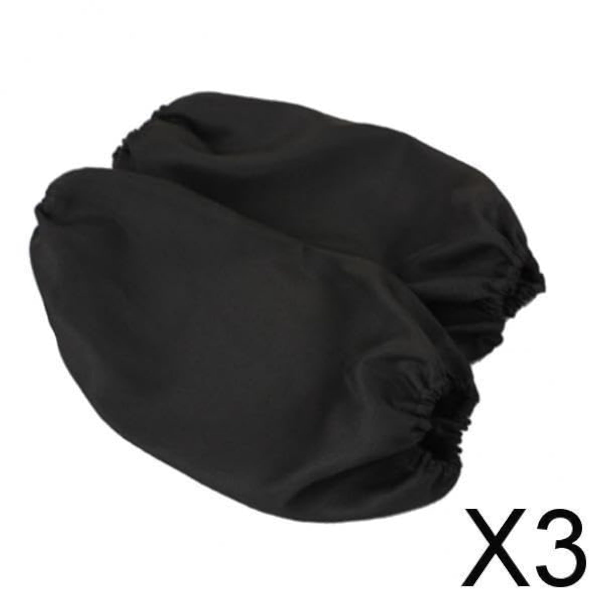3x Cloth Arm Sleeves Covers for Kitchen Cleaning, Black