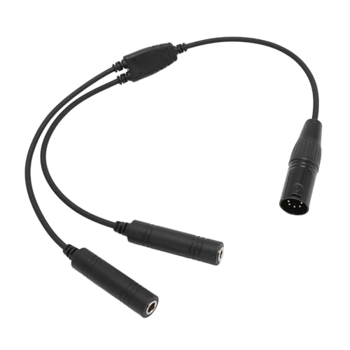 Cable adaptador de auriculares de aviación con conector XLR de 5 pines miniatura 7