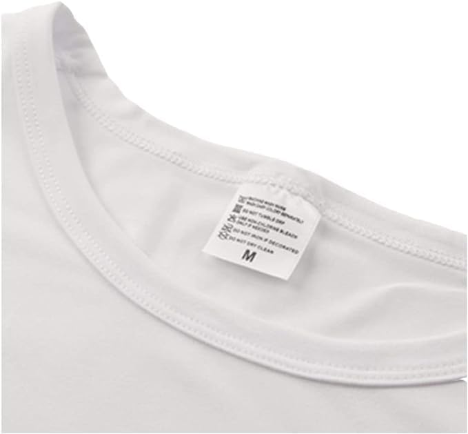 D-S-B 5 Pcs Sublimation Blank T Shirts 100% Polyester White Tshirts with Crew Neck Short Sleeve Size Range X-Small - 4X-Large4