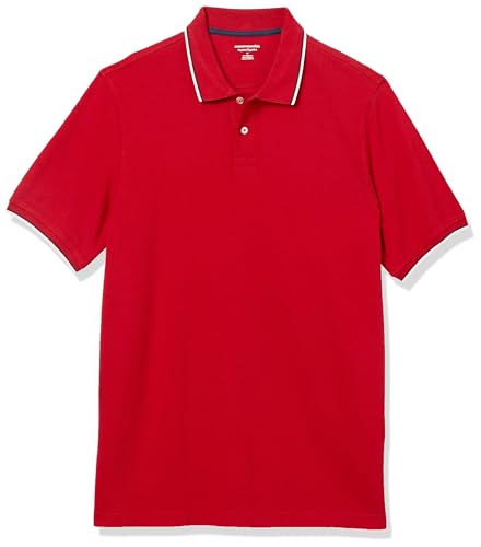 Image of Amazon Essentials Men's Regular-Fit Short Sleeve Cotton Pique Polo Shirt (Available in Big & Tall)