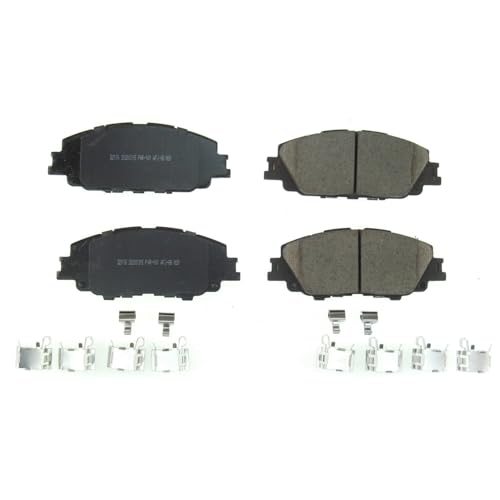 Image of PowerStop Front Brake Pads for Toyota Corolla 2019-25 |Prius 2023-25 |Prius Prime 2020-22 - Z17 Ceramic Brake Pads with Installation Hardware, 17-2176