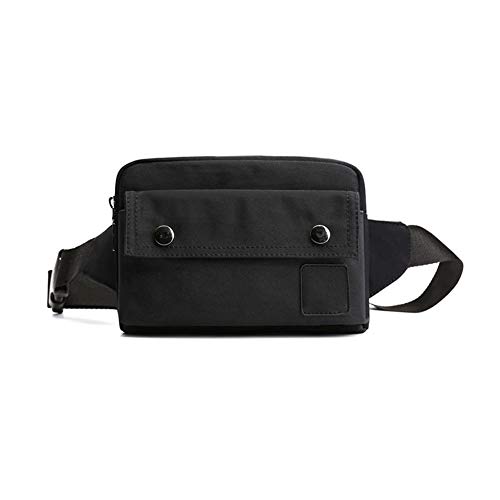 Riñoneras De Moda Resistencia Al Desgarro Resistente Al Agua, Confortable De Alta Capacidad Fácil De Ajustar Ligero Viaje, Al Aire Libre, Compras, O como Accesorio De Vestuario (Black)