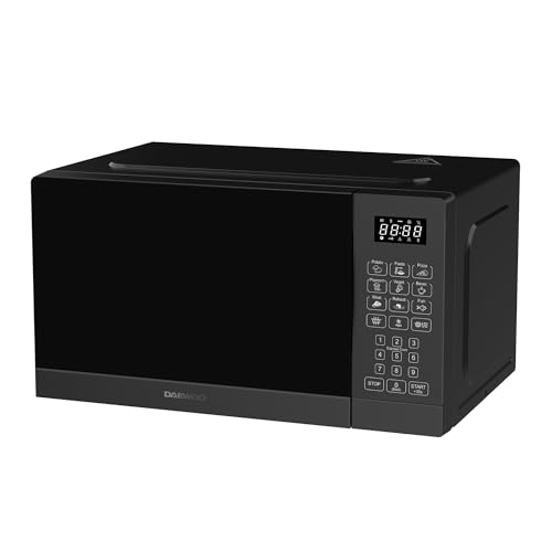 Microondas Daewoo MD-FA202GB-EU, con Grill, 20 Litros de Capacidad, 700W de Potencia, 8 Programas, 5 Niveles de Potencia, Panel Digital, Color Negro