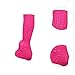 Aymzbd Ice Skating Leg Warmers Knit Long Leg Warmers Decor Fashion Supplies Keep Warm Ice Figure Skating Socks for Sports Dance, Rose Red