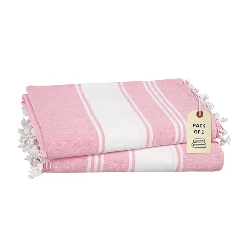 LANE LINEN Turkish Beach Towels, 2 Pack Extra Large Beach Towel, ...