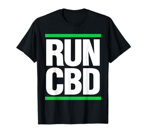 Run CBD Shirt CBD Oil Cannabinoid Hemp Heals Gift T-shirt T-Shirt