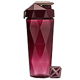 Keelo Bottle Classic 28 oz Blender Shaker Bottle | Protein Shaker Bottle with Diamond Agitator | Shaker Cup with Carrying Handle and Dishwasher Safe | Maroon - 28-Ounces
