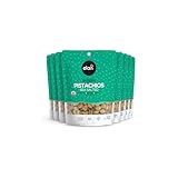 Elan Organic Sea Salted Pistachios, In Shell, Salted with Sea Salt, Lightly Roasted, Naturally Open, Non-GMO, Vegan, Gluten-Free, Kosher, Healthy Snacks, 8 pack of 5.1 oz