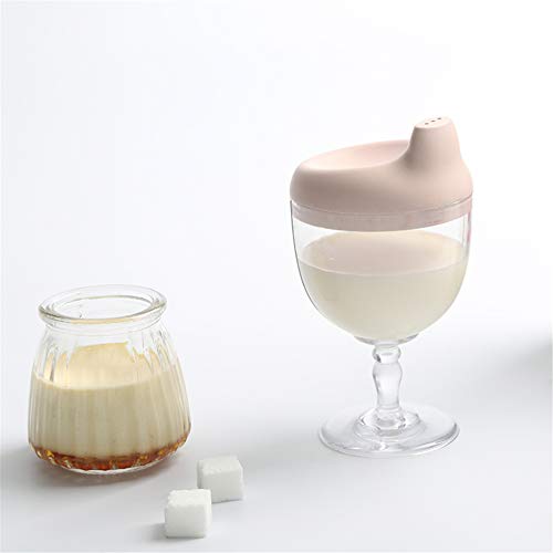 Baby cups, beker feestbeker, morsvrije wijnglas Sippy cups, plastic wijnglas drankmok melkfles met deksel, voor baby… - Image 8