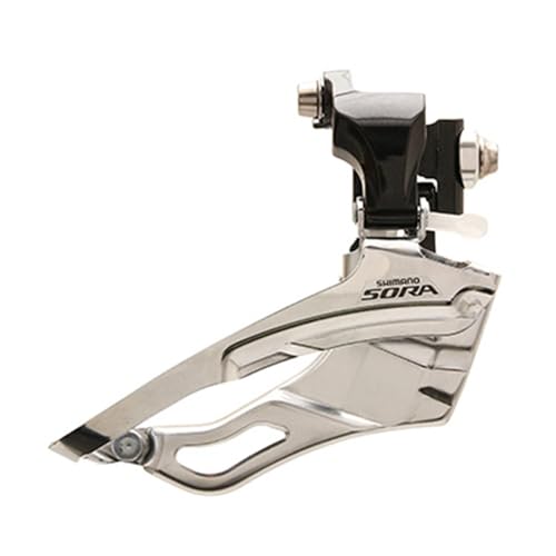 Dérailleur avant Shimano argenté idéal pour vos trajets quotidiens en vélo mixte