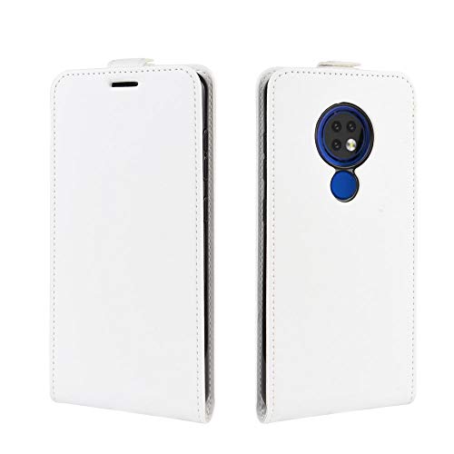 SWMGO® Capirotazo Billetera Funda para Nokia 6.2/Nokia 7.2 (Blanco)