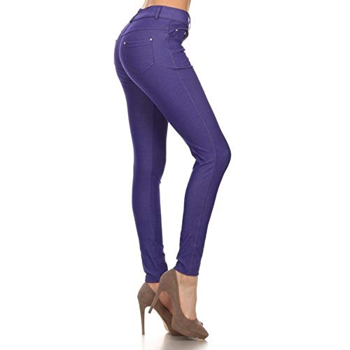 Image of YELETE Women's Basic Five Pocket Stretch Jegging Tights Pants