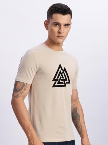 Image of ADRO Men's 100% Cotton Regular Fit T-Shirt