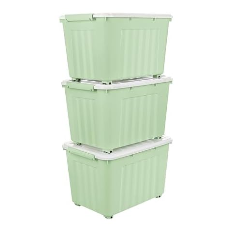Cetomo 55L Storage Boxes with Wheels Cover