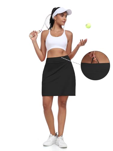 KORALHY Saias femininas, Preto, GG