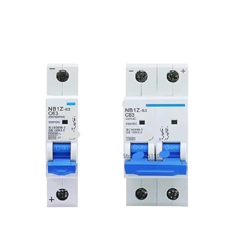 Disjoncteur MCB 1Z-63 DC220V 2P pour sécuriser l'énergie solaire de la maison