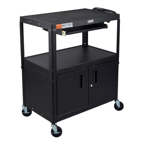 Luxor Steel Adjustable-Height Table — AVJ42XLKBC Extra-Large Pullout Luxor Steel Adjustable-Height Table — AVJ42XLKBC Extra-Large Pullout