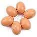 YunKo 6Pcs Wooden Faux Fake Nest Eggs Easter Eggs Get hens to Lay Eggs Children Play Kitchen Game Food Toy - Log Color