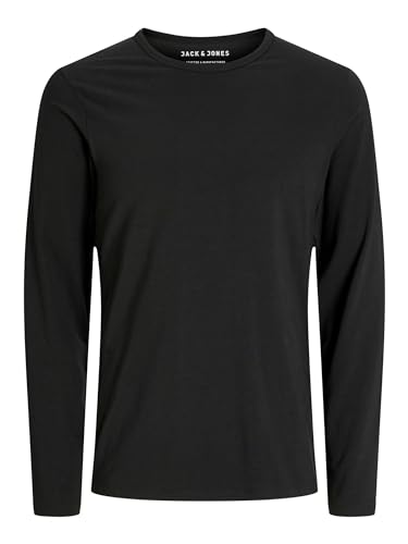 JACK & JONES Male Langarm-T-Shirt Einfarbig Langarm-T-Shirt