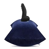 Freihändiges Sexkissen Sexspielzeughalter, kompatibel mit Vibratoren für Paare, G-Punkt-Positionskissen für Frauen mit 10 cm Saugnapf-Dildohalterung, multifunktionale aufblasbare Stütz-Sexmöbel