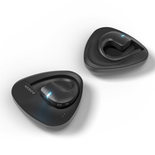 Vasco Translator E1 | Übersetzer Kopfhörer mit mehr als 50 Sprachen | hygienischer on-ear Sprachübersetzer fürs Ohr