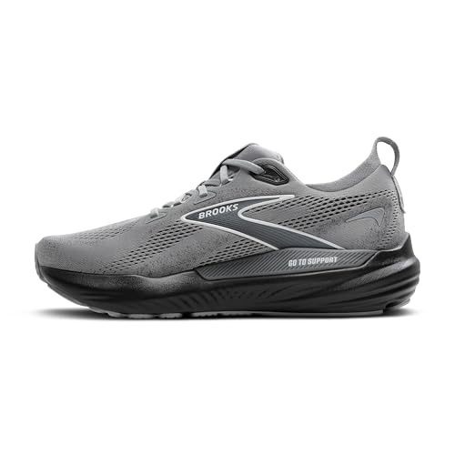 Brooks Brooks Men’s Glycerin GTS 22 Supportive Running Shoe - Primer Gray/Ebony/Bluewash - 8 Medium