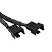 immagine 4RDEXP - Cavo splitter per ventola da 1 a 2 vie, PWM, per ventola a 3 pin, lunghezza 27 cm, confezione da 2