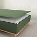 D.N.G BEDDINGS Zipper Fitted Sheet, (King Size 76x80) - Includes (1 Elastic Fitted Sheet Base & 1 Sheet has Zipper), 10 Inch Deep Pocket, 800 TC, 100% Egyptian Cotton, Solid Moss Color.