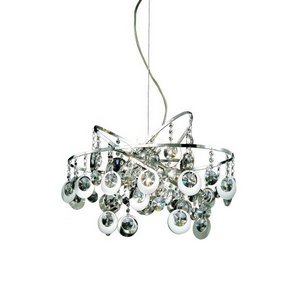 Eurofase 16479-012 Nimah 12-Light Chandelier, Chrome/Asfour Crystal