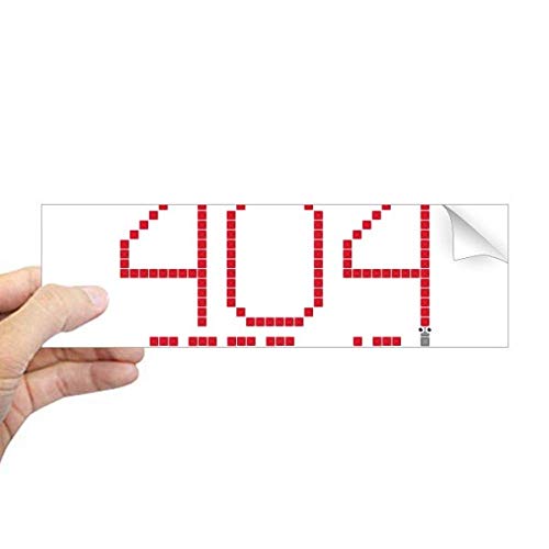 Adhesivo de parachoques Programmer 404 ideal para decorar la zona de trabajo