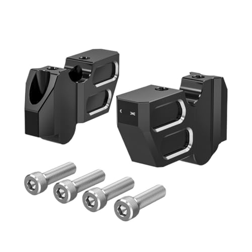 Rehausseurs de guidon pour RH1250S en aluminium usiné anodisé noir durable